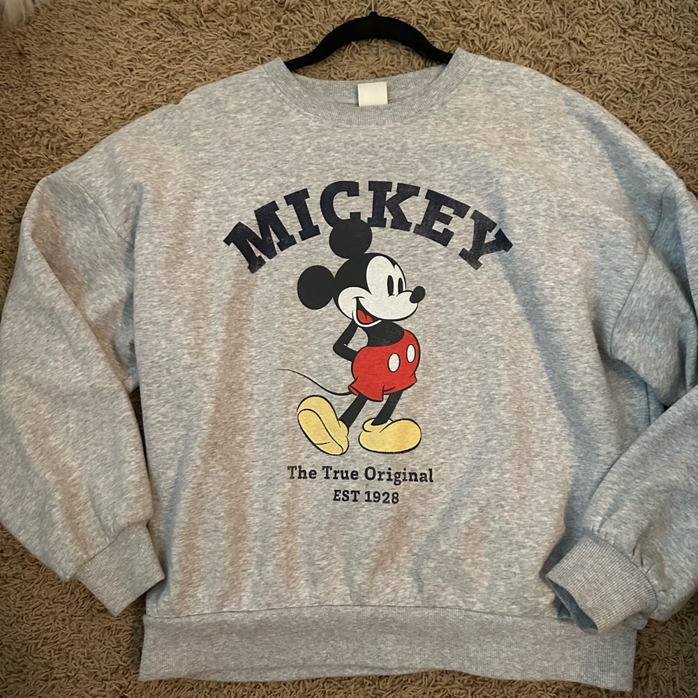 H&M Mickey Mouse Oversized Crew neck